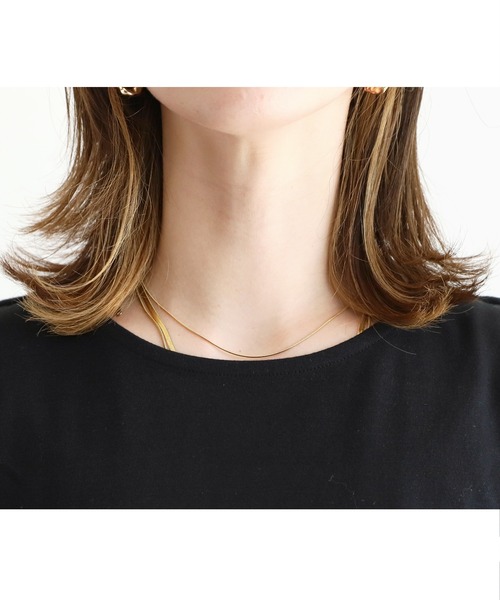 reca(レカ)の「ノースリーブボーダーカットソー(タンクトップ・レディース・グレイッシュベージュ/ブラック/オフホワイト/ラベンダー・M)」の9枚目の写真