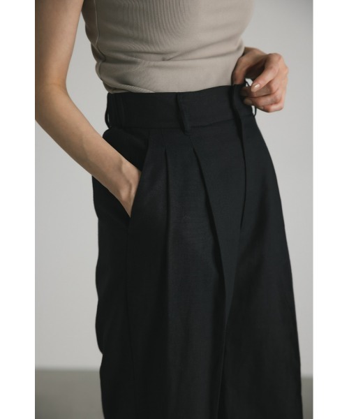 STYLEMIXER(スタイルミキサー)の「リネン2タックパンツ(その他パンツ・レディース・ブラック/ライトベージュ/ピンク・X-SMALL/SMALL/MEDIUM)」の8枚目の写真