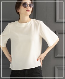 OPAQUE.CLIP | セットアップ対応 フレアスリーブブラウス【洗濯機洗い可/イージーケア/ストレッチ】(シャツ/ブラウス)