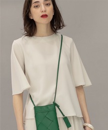 OPAQUE.CLIP | セットアップ対応 フレアスリーブブラウス【洗濯機洗い可/イージーケア/ストレッチ】(シャツ/ブラウス)