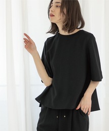 OPAQUE.CLIP | セットアップ対応 フレアスリーブブラウス【洗濯機洗い可/イージーケア/ストレッチ】(シャツ/ブラウス)