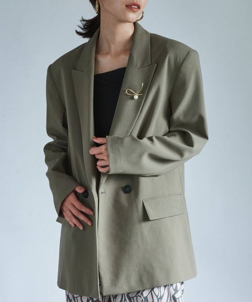 SETUP7（セットアップセブン）の「【SETUP7】TTS3097 メタルパールブローチ ピン バッジ コサージュ（ブローチ/コサージュ・レディース・ゴールド・FREE）」の5枚目の写真