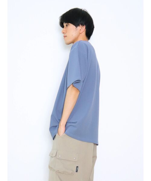 CRAFT STANDARD BOUTIQUE(クラフトスタンダードブティック)の「梨地カット刺繍TEE(Tシャツ/カットソー・レディース・ブルー/ブラック/ライトグレー・M/L/XL)」の6枚目の写真