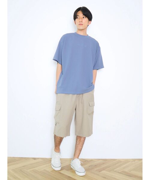 CRAFT STANDARD BOUTIQUE(クラフトスタンダードブティック)の「梨地カット刺繍TEE(Tシャツ/カットソー・レディース・ブルー/ブラック/ライトグレー・M/L/XL)」の9枚目の写真