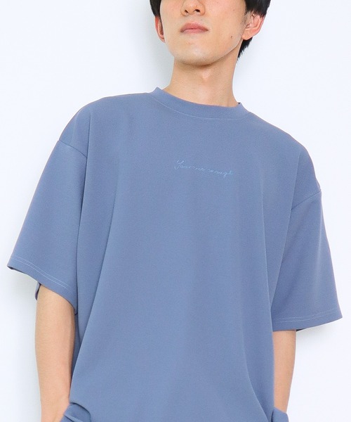 CRAFT STANDARD BOUTIQUE(クラフトスタンダードブティック)の「梨地カット刺繍TEE(Tシャツ/カットソー・レディース・ブルー/ブラック/ライトグレー・M/L/XL)」の1枚目の写真