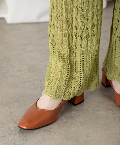 MILLION CARATS（ミリオンカラッツ）の「透け感が爽やかな印象を与えるオープンワークニットパンツ（その他パンツ・レディース・ブラック/ベージュ/ライトグリーン・FREE）」の19枚目の写真