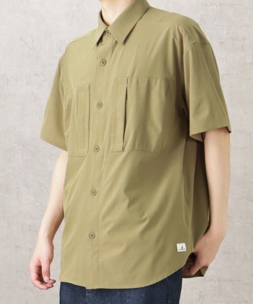 CAPTAIN STAG（キャプテンスタッグ）の「CAPTAIN STAG キャプテンスタッグ　キャンプシャツ　サイドポケット　胸ポケット（シャツ/ブラウス・メンズ・ライトカーキ/カーキ/ブラック・M/L/XL）」の10枚目の写真
