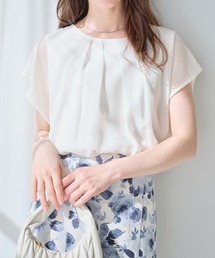 インナー付シフォンブラウス