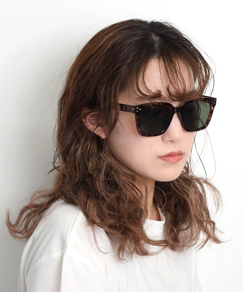 【即購入OK】サングラス UVカット レディース スクエア ゴールド お洒落 黒 SH3481DW00483_fw_thumbM.jpg