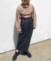 HOLIDAY（ホリデイ）の「WOOL DRAWSTRINGS 2TUCK SKIRT ウールドロー