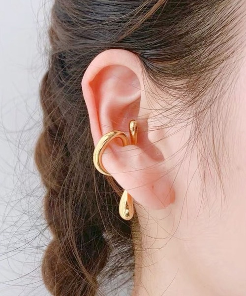 florist（フローリスト）の「【両耳セット】デザイナーズボリュームデザインイヤーカフ/左右各1個入り（イヤーカフ・レディース・シルバー系2/シルバー系4/ゴールド系2/シルバー系1/シルバー系5/ゴールド系7/ゴールド系8/シルバー系3/ゴールド系5/ゴールド系1/ゴールド系4/ゴールド系3/シルバー系6/ゴールド系6・FREE）」の20枚目の写真