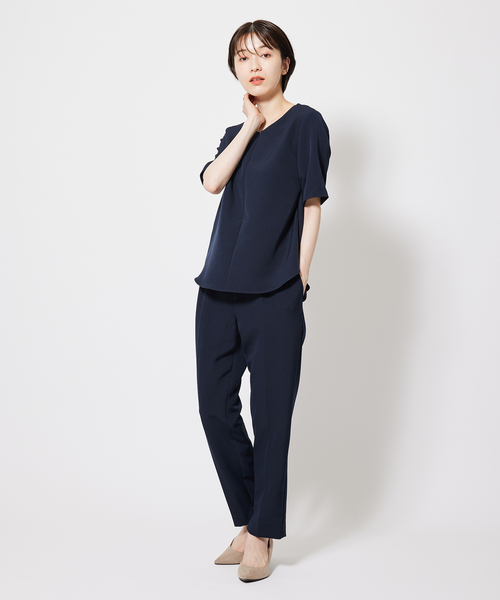 Jayro(ジャイロ)の「【セットアップ対応】2WAYストレッチ1タックテーパードパンツ(その他パンツ・レディース・ライトグリーン/ネイビー/グレー系その他・L/M)」の15枚目の写真