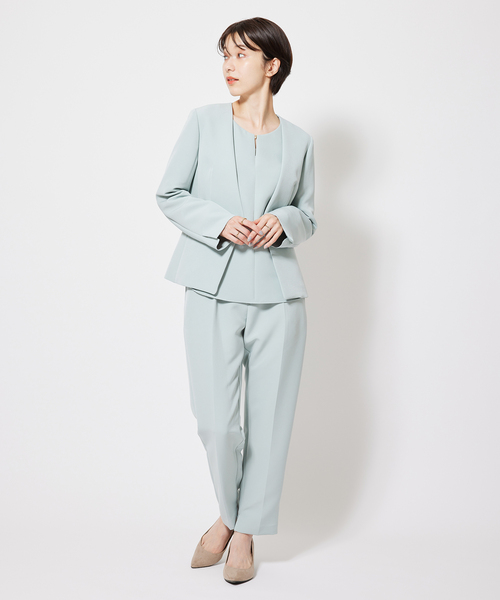 Jayro(ジャイロ)の「【セットアップ対応】2WAYストレッチ1タックテーパードパンツ(その他パンツ・レディース・ライトグリーン/ネイビー/グレー系その他・L/M)」の20枚目の写真