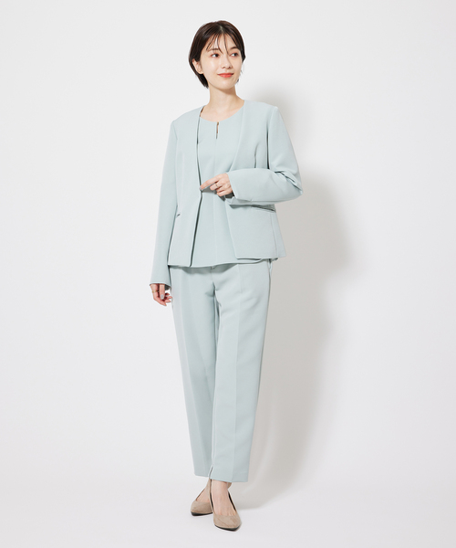 Jayro(ジャイロ)の「【セットアップ対応】2WAYストレッチ1タックテーパードパンツ(その他パンツ・レディース・ライトグリーン/ネイビー/グレー系その他・L/M)」の6枚目の写真