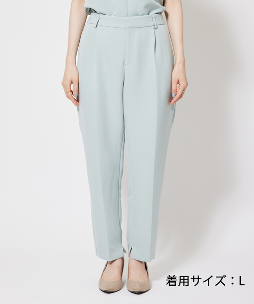 Jayro(ジャイロ)の「【セットアップ対応】2WAYストレッチ1タックテーパードパンツ(その他パンツ・レディース・ライトグリーン/ネイビー/グレー系その他・L/M)」の17枚目の写真