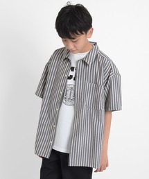 GLAZOS | さらさらストライプ半袖シャツ(シャツ/ブラウス)