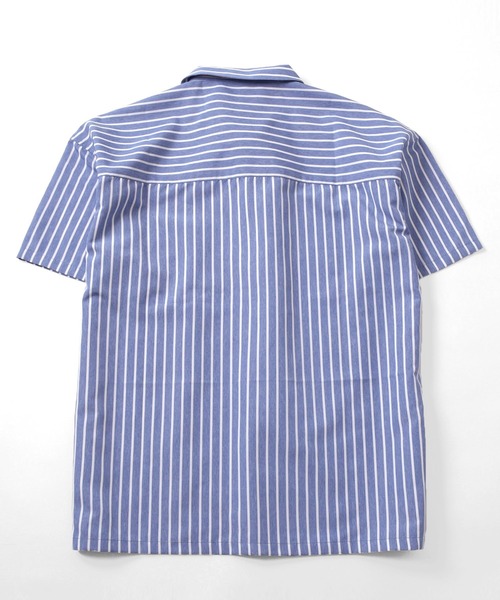 GLAZOS（グラソス）の「さらさらストライプ半袖シャツ（シャツ/ブラウス・キッズ・ブラック/ブルー・160cm/170cm/150cm/140cm）」の5枚目の写真