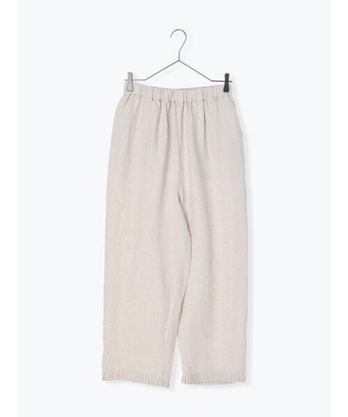 TSUHARU by Samansa Mos2（ツハルバイサマンサモスモス）の「裾プリーツパンツ（その他パンツ・レディース・ブラック/キナリ・F）」の3枚目の写真