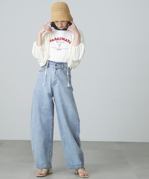 FREE'S MART（フリーズマート）の「◆ボリューム袖カットソーボレロ（カーディガン/ボレロ・レディース・イエロー/ホワイト/ブラック・FREE）」の8枚目の写真