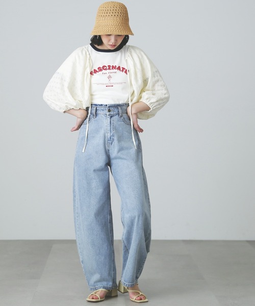 FREE'S MART（フリーズマート）の「◆ボリューム袖カットソーボレロ（カーディガン/ボレロ・レディース・イエロー/ホワイト/ブラック・FREE）」の9枚目の写真