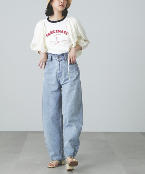 FREE'S MART（フリーズマート）の「◆ボリューム袖カットソーボレロ（カーディガン/ボレロ・レディース・イエロー/ホワイト/ブラック・FREE）」の10枚目の写真