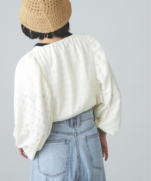 FREE'S MART（フリーズマート）の「◆ボリューム袖カットソーボレロ（カーディガン/ボレロ・レディース・イエロー/ホワイト/ブラック・FREE）」の6枚目の写真