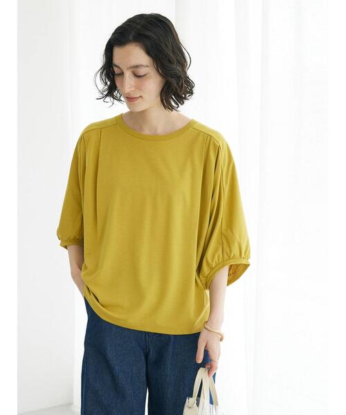 CRAFT STANDARD BOUTIQUE(クラフトスタンダードブティック)の「ドルマンカットプルオーバー(Tシャツ/カットソー・レディース・ブルー/ブラック/マスタード・FREE)」の8枚目の写真