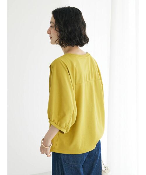 CRAFT STANDARD BOUTIQUE(クラフトスタンダードブティック)の「ドルマンカットプルオーバー(Tシャツ/カットソー・レディース・ブルー/ブラック/マスタード・FREE)」の10枚目の写真
