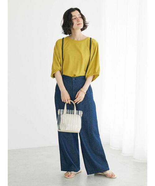 CRAFT STANDARD BOUTIQUE(クラフトスタンダードブティック)の「ドルマンカットプルオーバー(Tシャツ/カットソー・レディース・ブルー/ブラック/マスタード・FREE)」の15枚目の写真