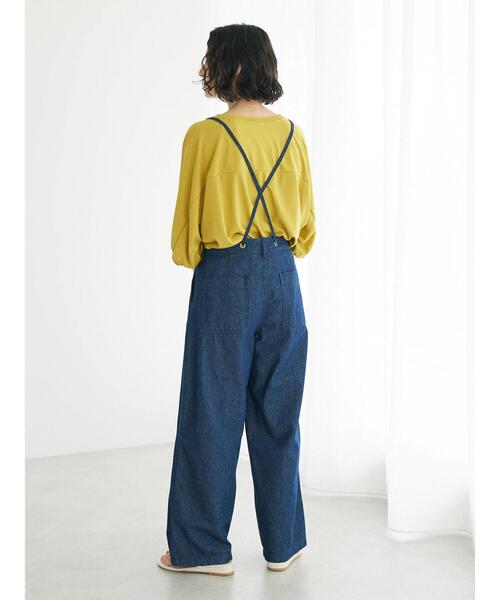 CRAFT STANDARD BOUTIQUE(クラフトスタンダードブティック)の「ドルマンカットプルオーバー(Tシャツ/カットソー・レディース・ブルー/ブラック/マスタード・FREE)」の17枚目の写真