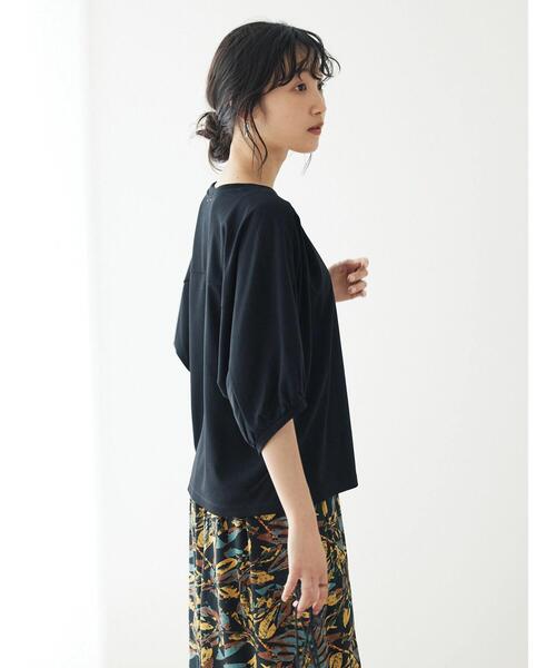 CRAFT STANDARD BOUTIQUE(クラフトスタンダードブティック)の「ドルマンカットプルオーバー(Tシャツ/カットソー・レディース・ブルー/ブラック/マスタード・FREE)」の20枚目の写真