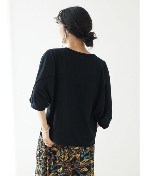 CRAFT STANDARD BOUTIQUE(クラフトスタンダードブティック)の「ドルマンカットプルオーバー(Tシャツ/カットソー・レディース・ブルー/ブラック/マスタード・FREE)」の21枚目の写真