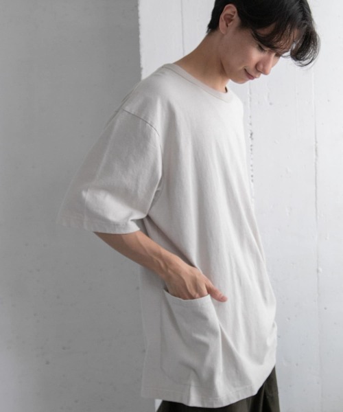 FORK&SPOON（フォークアンドスプーン）の「FORK&SPOON　R Side Pocket T-shirts（Tシャツ/カットソー・メンズ・モカ/ライトグレー・4/5）」の4枚目の写真