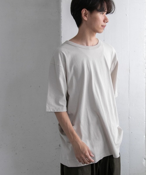 FORK&SPOON（フォークアンドスプーン）の「FORK&SPOON　R Side Pocket T-shirts（Tシャツ/カットソー・メンズ・モカ/ライトグレー・4/5）」の5枚目の写真