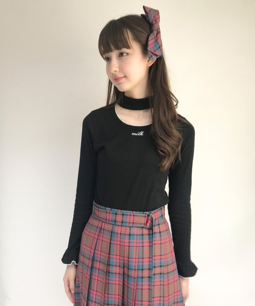 MILK（ミルク）の「TEDDY CHECK Ribbon バレッタ（バレッタ/ヘアクリップ・レディース・B/A・FREE）」の6枚目の写真