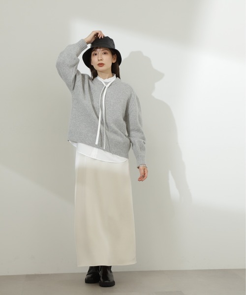 N.（N. Natural Beauty Basic）（エヌエヌナチュラルビューティーベーシック）の「◆サイドゴアミドルブーツ（ブーツ・レディース・ブラック/ホワイト・MEDIUM/LARGE）」の8枚目の写真