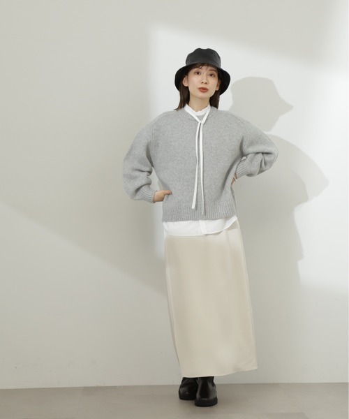 N.（N. Natural Beauty Basic）（エヌエヌナチュラルビューティーベーシック）の「◆サイドゴアミドルブーツ（ブーツ・レディース・ブラック/ホワイト・MEDIUM/LARGE）」の5枚目の写真