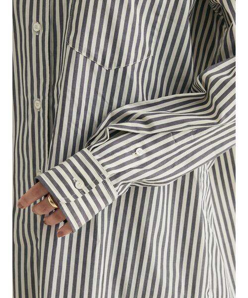 CRAFT STANDARD BOUTIQUE(クラフトスタンダードブティック)の「バンドカラーシャツ(シャツ/ブラウス・レディース・ネイビー系2/グレー系その他2/ブラウン系その他4/ブルー系その他6/オフホワイト/マルチ・L/S/M)」の13枚目の写真