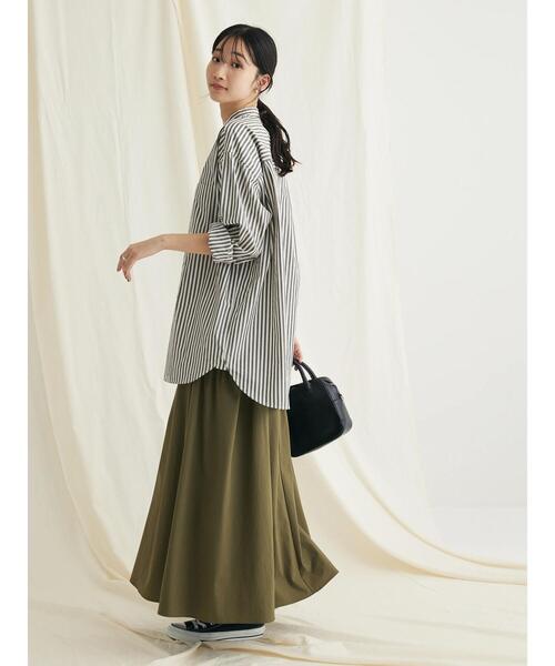 CRAFT STANDARD BOUTIQUE(クラフトスタンダードブティック)の「バンドカラーシャツ(シャツ/ブラウス・レディース・ネイビー系2/グレー系その他2/ブラウン系その他4/ブルー系その他6/オフホワイト/マルチ・L/S/M)」の17枚目の写真