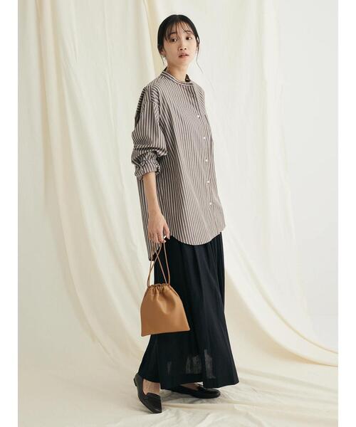 CRAFT STANDARD BOUTIQUE(クラフトスタンダードブティック)の「バンドカラーシャツ(シャツ/ブラウス・レディース・ネイビー系2/グレー系その他2/ブラウン系その他4/ブルー系その他6/オフホワイト/マルチ・L/S/M)」の22枚目の写真