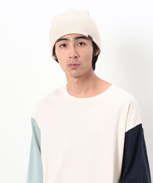 Purple&Yellow（パープルアンドイエロー）の「３ＷＡＹ ロールワッチキャップ（ニットキャップ/ビーニー・メンズ・ブラック/グレー/アイボリー・FREE）」の4枚目の写真