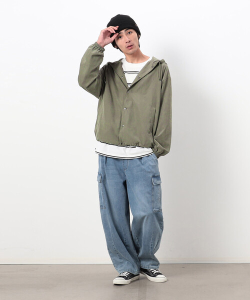 Purple&Yellow（パープルアンドイエロー）の「３ＷＡＹ ロールワッチキャップ（ニットキャップ/ビーニー・メンズ・ブラック/グレー/アイボリー・FREE）」の10枚目の写真