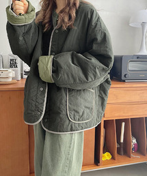 キルティング 軽量 ノーカラー モンスター ジャケット culw539