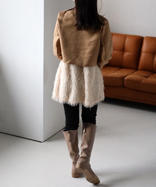 sakishimatokyo（サキシマトーキョー）の「フェザークルーネックベスト/ジレ（ベスト・レディース・グレー/アイボリー/ブラック・FREE）」の10枚目の写真