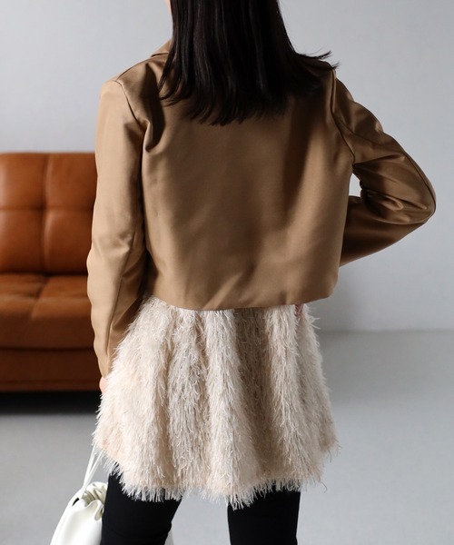 sakishimatokyo（サキシマトーキョー）の「フェザークルーネックベスト/ジレ（ベスト・レディース・グレー/アイボリー/ブラック・FREE）」の7枚目の写真