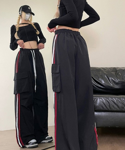 MGV（エムジーヴィー）の「ストリートラインカーゴパンツ（カーゴパンツ・レディース・グレー/ブラック・MEDIUM/LARGE/X-LARGE）」の2枚目の写真