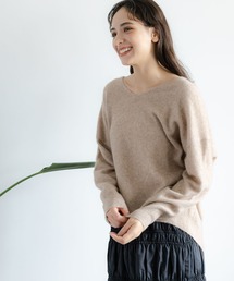 LAKOLE | 12ゲージラクーンウールVネック / 908248(ニット/セーター)