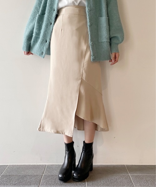 one way（ワンウェイ）の「アシメマーメードスカート（スカート・レディース・ブラック/グレー系その他/ベージュ・FREE）」の11枚目の写真