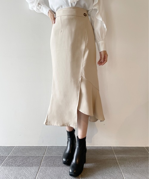 one way（ワンウェイ）の「アシメマーメードスカート（スカート・レディース・ブラック/グレー系その他/ベージュ・FREE）」の10枚目の写真