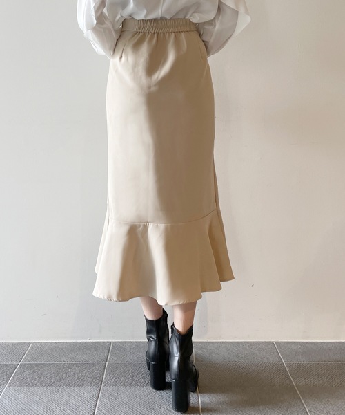 one way（ワンウェイ）の「アシメマーメードスカート（スカート・レディース・ブラック/グレー系その他/ベージュ・FREE）」の13枚目の写真